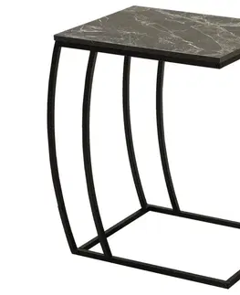 Odkladacie stolíky Adore Furniture Odkladací stolík 65x35 cm čierna 