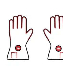 Zimné rukavice Univerzálne vyhrievané rukavice s nepremokavým návlekom Glovii GYB čierna - S-M