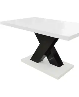 Konferenčné stolíky s úložným priestorom Konferenčný stolík Ksena čierna/biela lesk