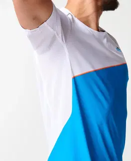 nordic walking Pánske bežecké tričko Light s krátkym rukávom priedušné modré