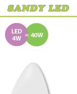 Žiarovky LED žiarovka Sandy LED  E14 S2144 4W OPAL teplá biela