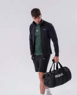 Pánske bundy Pánska športová bunda Nebbia „Control“ 332 Black - L