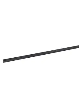 Kolajnicove svietidla Koľajnica 150 cm čierna pre 3-fázovú koľajničku