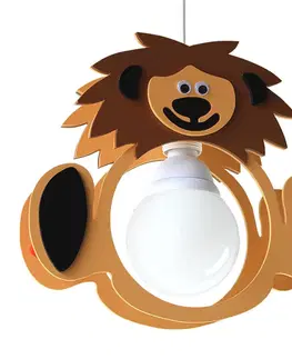 Závesné svietidlá Elobra Závesná lampa do detskej izby lev Leo