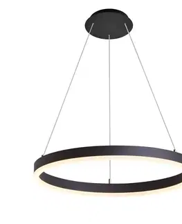 Závesné svietidlá Arcchio Arcchio Albiona LED závesná lampa, 1 krúžok, 60 cm