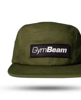 Šiltovky a čiapky GymBeam Šiltovka 5Panel cap Military Green