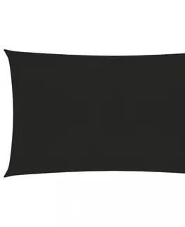 Stínící textilie Tieniaca plachta obdĺžniková HDPE 4 x 5 m Dekorhome Čierna