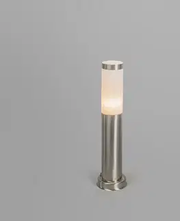 Vonkajsie osvetlenie Vonkajší stĺpik z ocele 45 cm IP44 - Rox s hrotom uzemnenia a káblovým plášťom