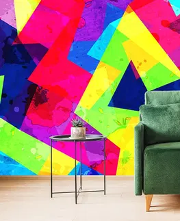 Abstraktné tapety Tapeta geometrický vzor s grunge efektom