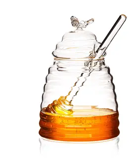 Misy a misky 4Home Sklenená dóza na med Honey
