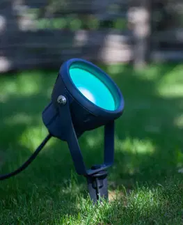 SmartHome vonkajšie dekoratívne svietidlá LUTEC connect LED hrot do zeme Mini Leto, RGBW smart ovládanie