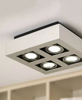 Stropné svietidlá EGLO Stropné svietidlo LED so štyrmi svetlami Loke