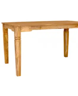 Jedálenské stoly Jedálenský stôl Guru 140x90 z mangového dreva