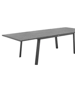 Stolčeky Hliníkový stôl NOVARA 170/264 cm (antracit)