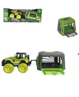 Hračky - autíčka MAC TOYS - Jeep s prívesom a dinosaurom, Mix produktov