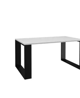 Konferenčné stolíky LIVIO moderný kávový stolík, biely/čierny