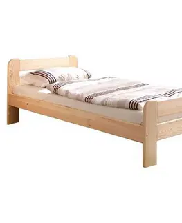 Jednolôžkové postele Lakovaná Posteľ Z Masívu Bert - 90x200cm
