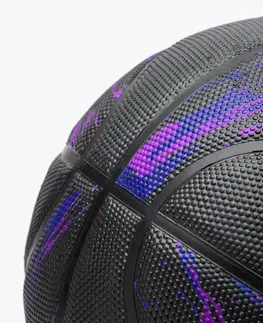 basketbal Basketbalová lopta veľkosť 7 R500 fialovo-čierna