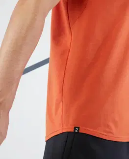 bedminton Pánske tričko Soft na tenis tehlovočervené