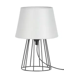 Lampy   7663104 - Stolná lampa MANGOO 1xE27/40W/230V šedá/čierna 