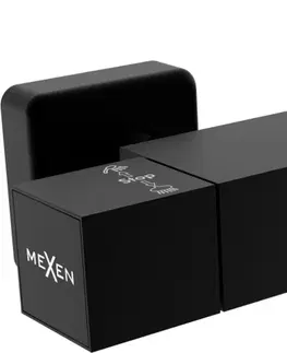 Kúpeľňové batérie MEXEN - Cube termostatická sprchová batéria čierna 77200-70