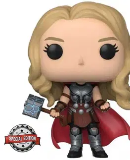 Zberateľské figúrky POP! Thor Love and Thunder: Mighty Thor without Helmet (Marvel) Special Edition (Metallic) POP-1076