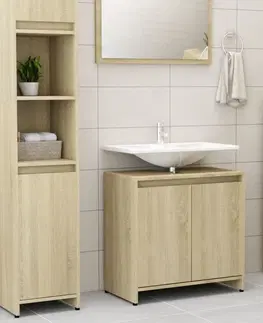 Kúpeľňové skrinky Skrinka pod umývadlo DTD Dekorhome Sivá