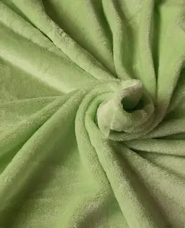 Plachty Jahu Prestieradlo Mikroplyš zelená, 90 x 200 cm
