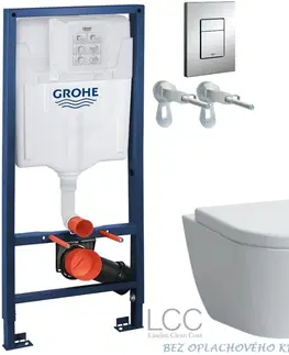 Záchody Rapid SL pre závesné WC 38528SET s chrómovou doskou + WC LAUFEN PRO LCC RIMLESS + SEDADLO 38772001 LP2