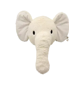 Plyšové hračky LABEL-LABEL - Nástenná dekorácia slon Elly - Ivory