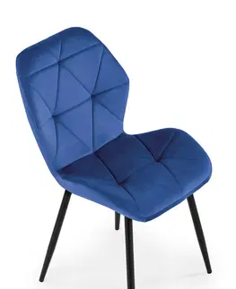 Jedálenské stoličky HALMAR K453 jedálenská stolička granátová / čierna