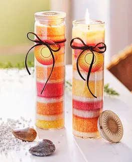 Vonné sviečky a svietniky Vonné sviečky Orange, 2 ks