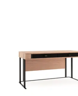 Písacie a pracovné stoly TARANKO Grande GR písací stôl dub (Grande 01) / čierna