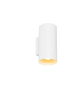 Nastenne lampy Dizajnové nástenné svietidlo biele okrúhle - Sab