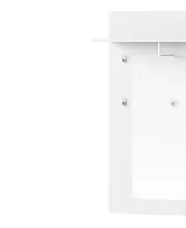 Vešiaky a vešiakové steny Szynaka Vešiakový panel SELENE 20 | biela