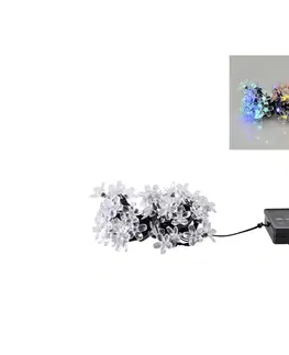Záhradné lampy  LED RGB Solárna reťaz FLOWER 50xLED/1,2V IP44 