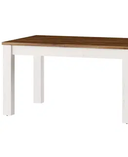 Jedálenské stoly Rozkladací stôl Country 140/214x90cm dub stirling/borovica andersen