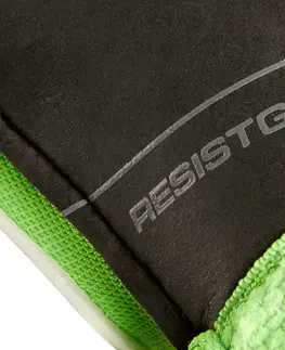 futbal Detské brankárske futbalové rukavice F100 Resist zeleno-čierne