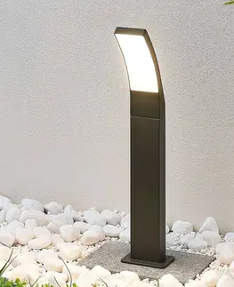 Osvetlenie príjazdovej cesty Lindby Chodníkové LED svietidlo Ilvita antracit