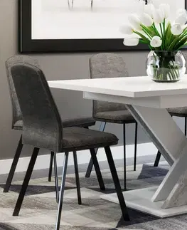 Jedálenské stoly BRILO jedálenský stôl, biela/betón