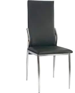 Čalúnené stoličky Stolička Sawanna čierna