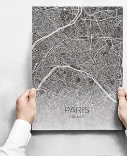 Moderné obrazy Obrazy na stenu - Map Of Paris II