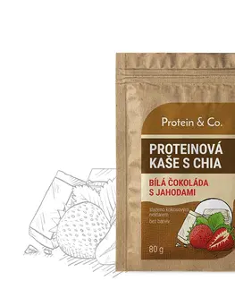 Kaše, müsli a cereálie Protein&co. Proteínová kaša s chia 80 g Zvoľ príchuť: Kokos s mandľou