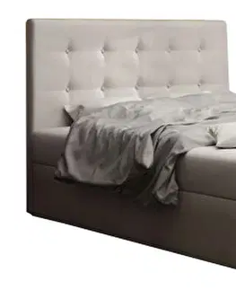 Manželské postele BONEMI 1 čalúnená manželská posteľ 180 x 200 cm, béžová COSMIC 10