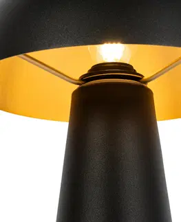 Vonkajsie osvetlenie Vonkajšia stojaca lampa čierna 50 cm vrátane LED - Mushroom