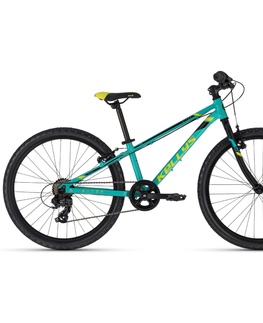 Bicykle Juniorský bicykel KELLYS KITER 30 24" - model 2023 Turquoise - 11" (125-145 cm)