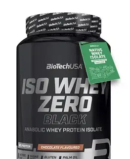 Srvátkový izolát (WPI) Iso Whey Zero Black - Biotech USA 2270 g Strawberry