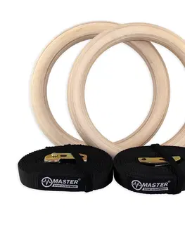 Ostatné fitness náradie MASTER drevené gymnastické kruhy priemer 23 cm