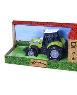 Hračky - dopravné stroje a traktory RAPPA - Traktor so zvukom a svetlom 10 cm