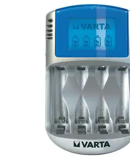 Predlžovacie káble VARTA Varta 57070 - Nabíjačka batérií LCD 4xAA/AAA 100-240V/12V/5V 